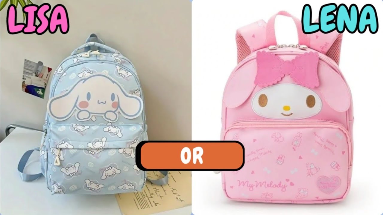Lisa or Lena | Cute Sanrio School Bag 🤩🎒
