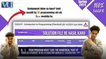 cs201p assignment no. 1 spring 2024 100% correct solution | cs201p assignment 1 spring 2024 | cs201p