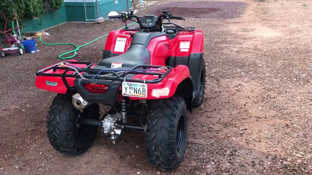 Vid #100 - new KENDA BEARCLAW tires (2016 Honda Rancher 4x4 DCT EPS