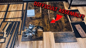 Furologee 61 Inch Desk With Outlets And Lights - Assembly