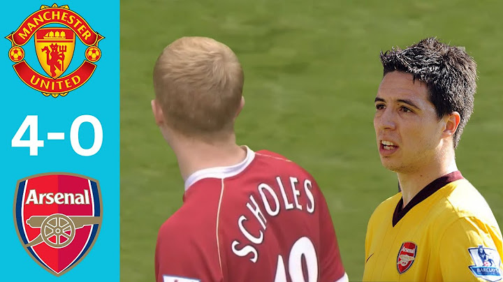 The day Sir Alex beat Arsenal from the midfield!
