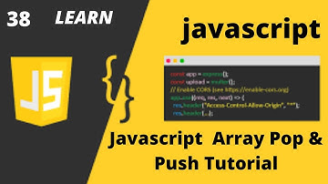 Javascript Array Pop & Push Tutorial