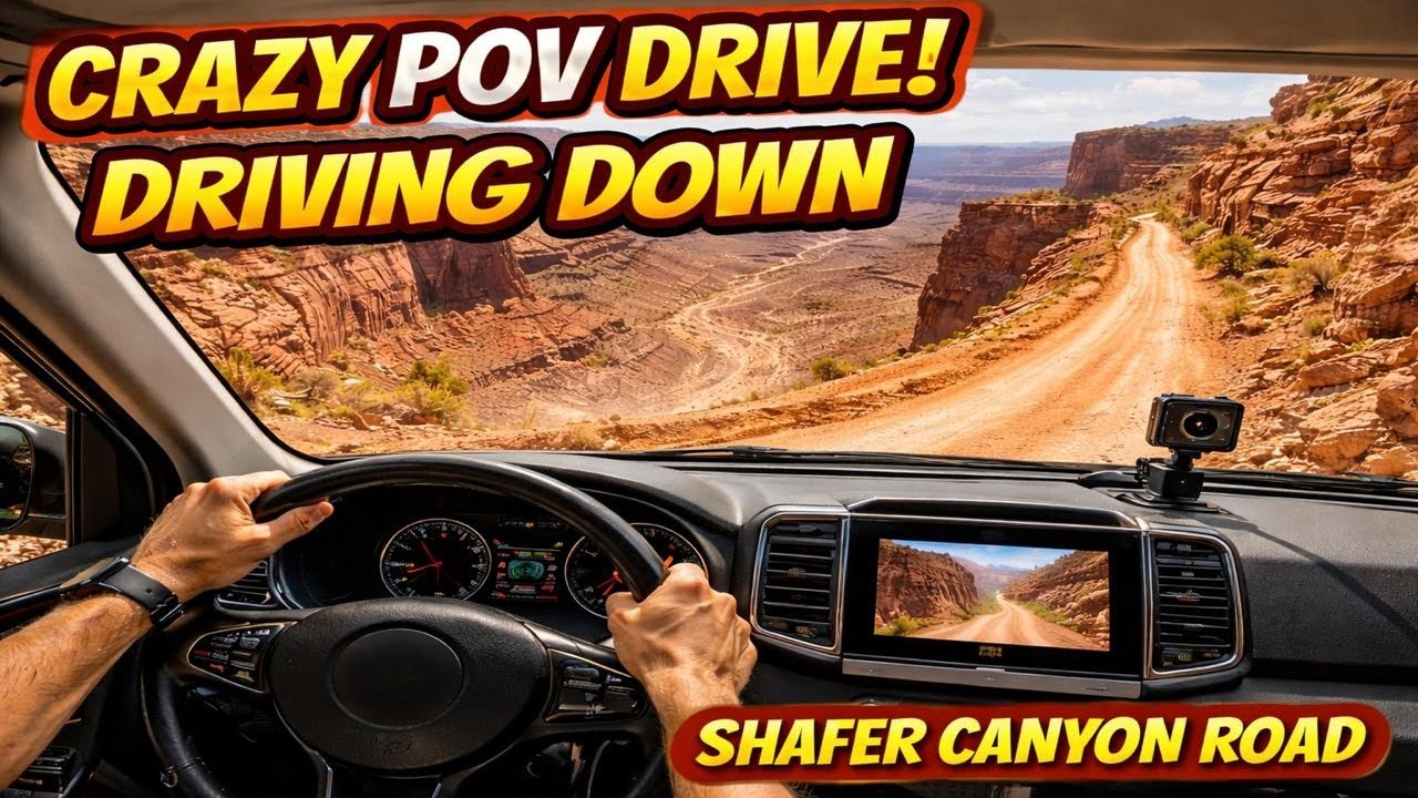 ⁠POV Drive on Shafer Canyon Road | Hold On, It’s a Shaky Ride!