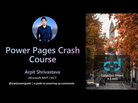 Power Pages Crash Course | CollabDays | Helsinki, Finland