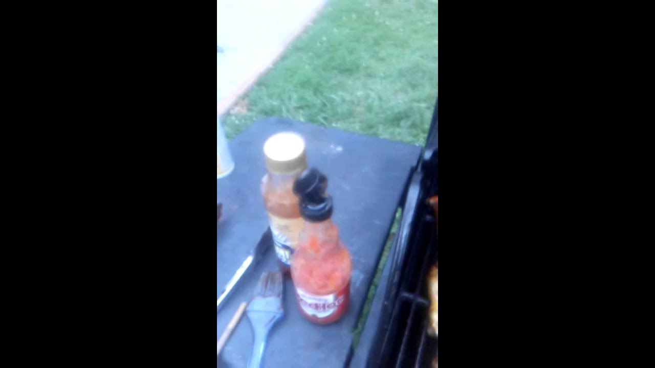 how to smoke chicken wings on a gas grill part 5, last part YouTube
