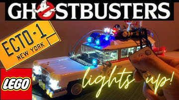 Kyglaring Lego Ghostbusters Ecto-1 LED light sound kit 10274 Full Unboxing & Review