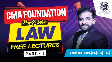 CMA FOUNDATION LAW AND ETHICS | FREE |