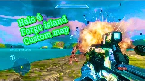 Halo 4 1v1 on my custom forge island map! (MCC)