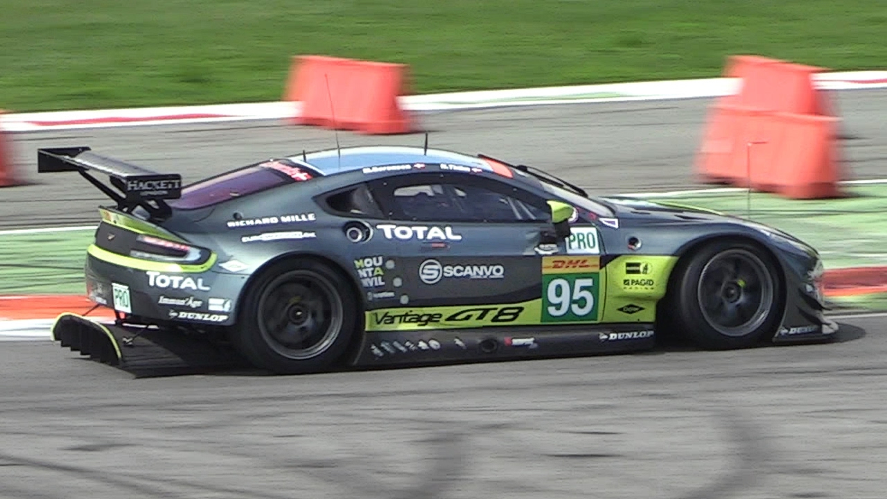 Aston Martin V8 Vantage GTE Testing at Monza Circuit!