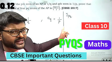 If the pth term of an AP is 1/q and qth term is 1/p, prove that the sum of first pq terms of the A