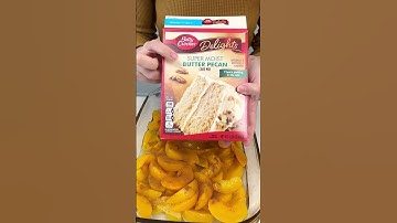 Thumbnail of Easy peach cobbler 😋 #easyrecipe #recipe #dessert #peach #pie