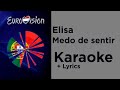 Elisa - Medo de sentir (Karaoke) Portugal Eurovision 2020