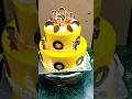 #mango flavour🥭# double layer cake design#birthdaycake short video🎂🍿