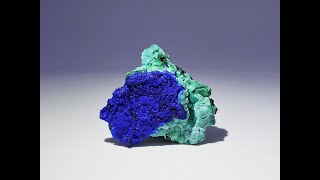 Azurite with Chrysocolla Mineral Specimens from Liufengshan Mine, China