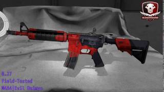 M4A4 Evil Daimyo - Skin Wear Preview