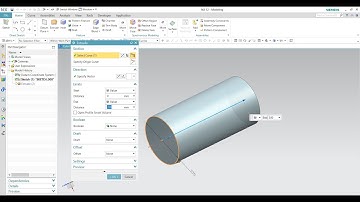 3D Cylinder Creation UG NX