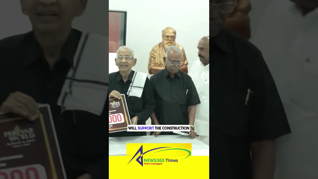 CM MK Stalin Hands Over ₹1.70 Crore for ‘Periyar Ulagam’ Project 