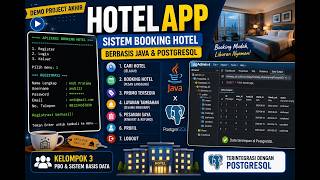 Demo Proyek Akhir | HotelApp - Sistem Booking Hotel Berbasis Java & SQL | PBO & Sistem Basis Data