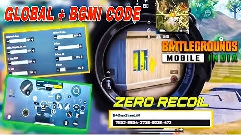 New Update 1.8.0 !! Best Sensitivity CODE + Control Setting PUBG Mobile | BGMI After Update 1.8.0
