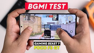 POCO F3 GT BGMI Gaming test, HEAT Test, Battery Drain, FPS