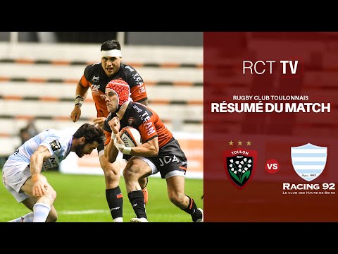 Résumé Toulon/Racing 92 TOP14 J18