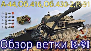 Обзор ветки К-91. От А-44 к топу. Из Средних танков захотели сделать ПТ⚡ А надо было ? Обзор ветки К-91. От А-44 к топу. Из Средних танков захотели сделать ПТ⚡ А надо было ?
