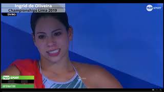 Lima2019 Ingrid De Oliveira 10M Spingboard L Championships Final