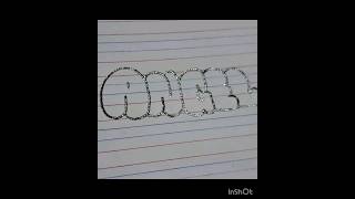 lettering 'ANGEL'| Bubble letters #shorts #art