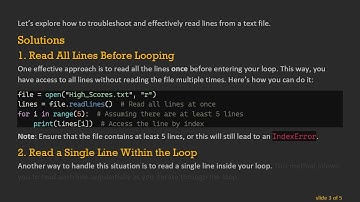 How to Read a Line from a Text File and Print It in Python