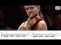 Bach : Concerto for violin in A minor - Julia Fischer - 1st Movement - Sheet Music Play Along