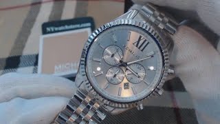 michael kors watch lexington silver