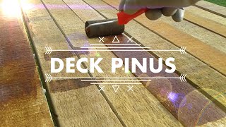 QUASE TERMINAMOS O DECK DE PINUS DO RANCHO CAIPIRA - DIY