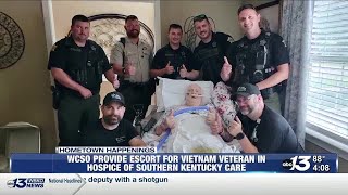 WCSO provides police escort home for dying veteran