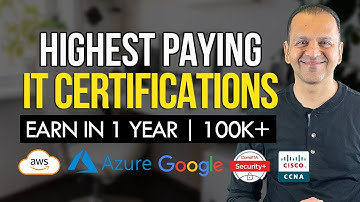 9 HIGHEST Paying IT Certifications | 1 Year to COMPLETE | AWS, Google, Microsoft, etc