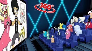 Alphabet lore 360° - CINEMA HALL | Letter F react to Alphabet Lore meme | VR/360° Experience