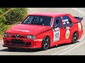 410hp alfa romeo 75 turbo  rwd italian monster on the limit 