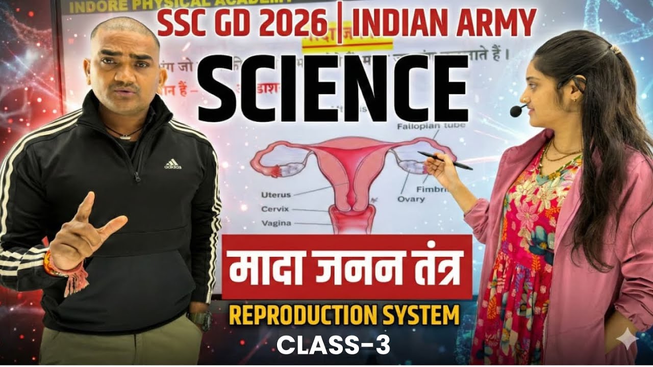 SSC GD 2026 Science | Human Biology System |महत्वपूर्ण प्रश्न | Class-3 | Shubhi Ma’am | Indian Army
