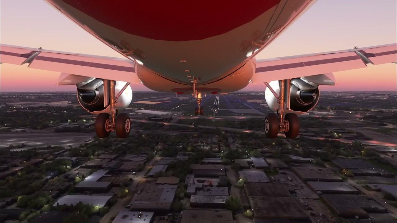 Chicago Airport Autopilot Landing Microsoft Flight Simulator 2020