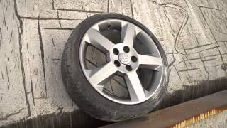 Gunmetal grey colored wheel  ( audi color code: LY7P )
