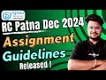 IGNOU RC Patna Assignment Submission Guidelines Dec 2024: MUST-WATCH Update!