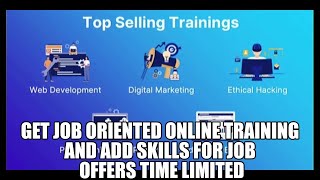 Hello friends, check to an online training platform for top job oriented courses and get skills