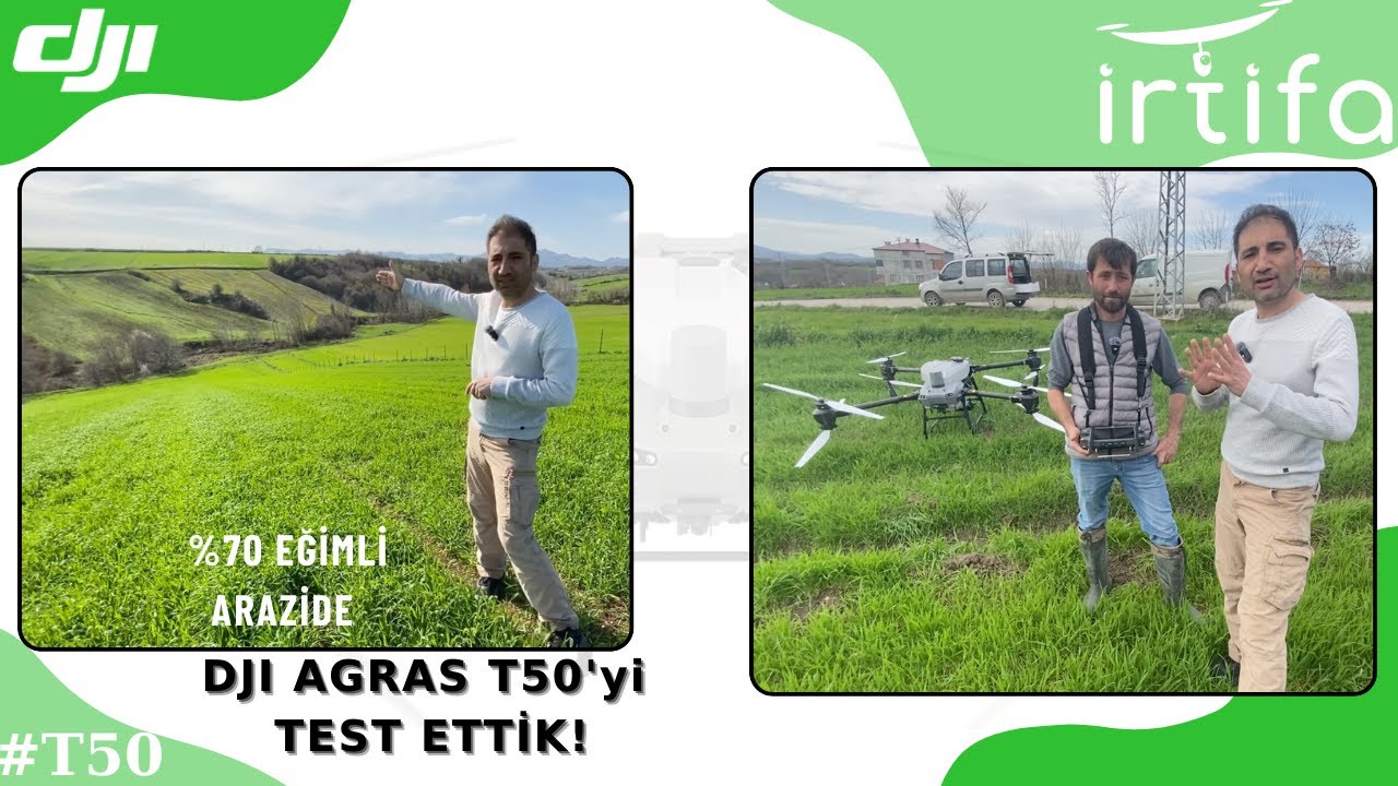 %70 Eğimde DJI T50'nin Müthiş Performansı