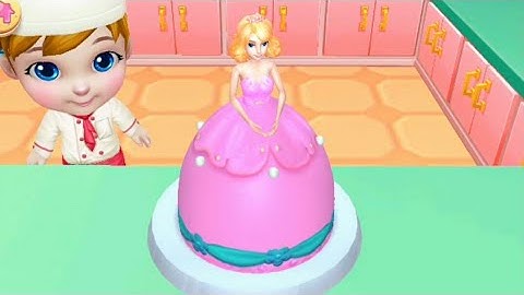 3D cake cooking game , gameplay walkthrough, mobile game for iOS Android