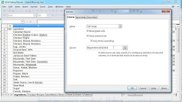 How to Make a Drop Down List in Open Office Spreadsheet