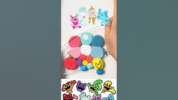 🍄What color do mixed Smiling Crtitters make?#shorts #colormixing #smilingcritters #bubba #crafty