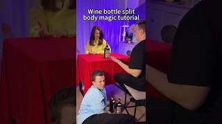 Wine bottle split magic #magic #magicteaching #魔术教学