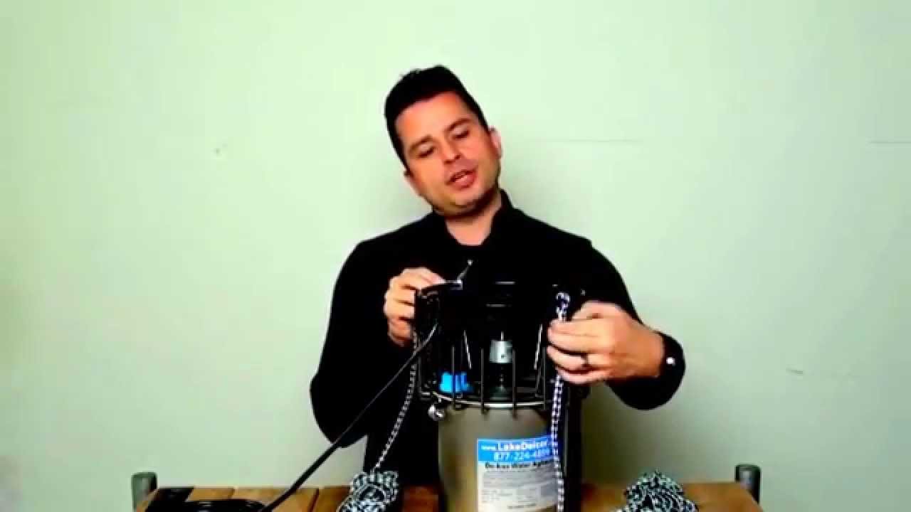 BOAT SLIP DEICER and DOCK BUBBLER to keep ice open with Scott The Deicer Guy