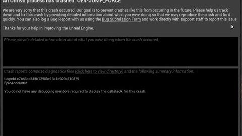 Fix Unreal Engine 4 Crash Reporter in Jump Force (CODEX)