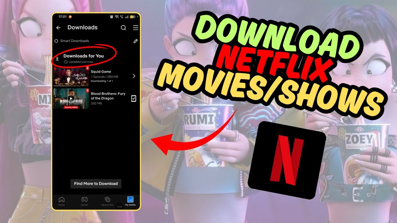 How To Download Netflix Shows/Movies On Your Phone Fast!