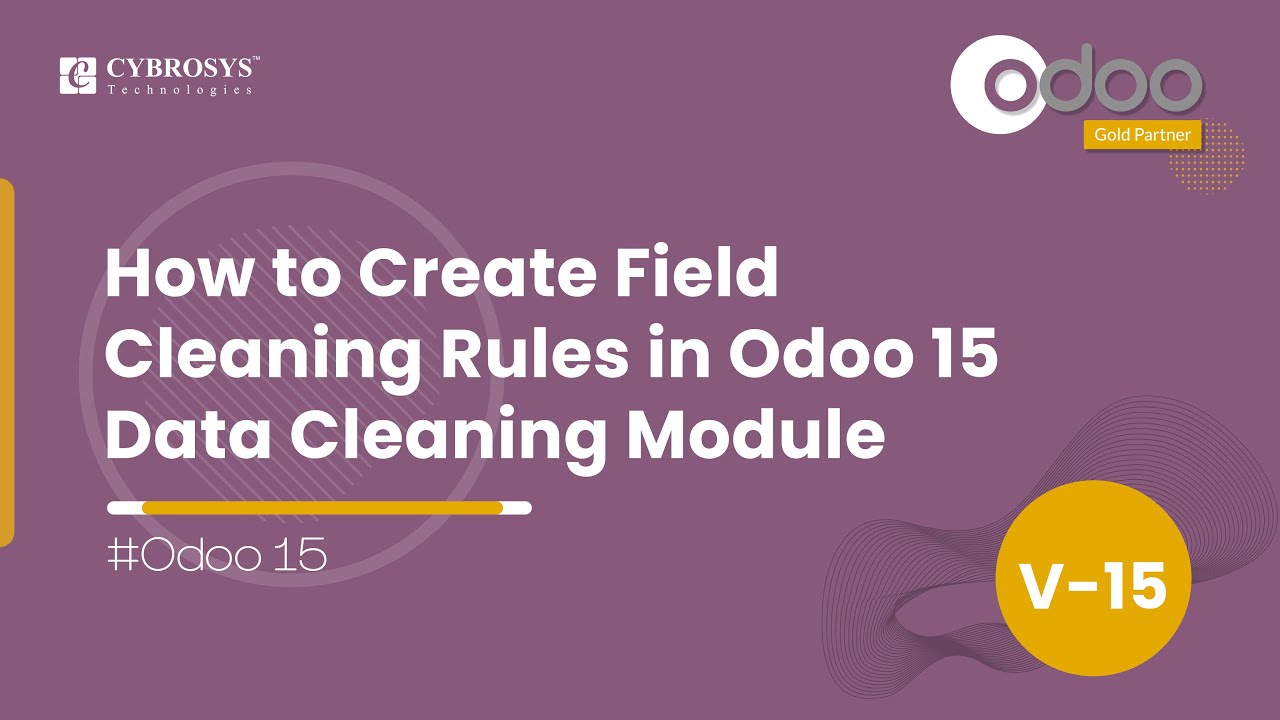 How to Create Field Cleaning Rules in Odoo 15 Data Cleaning Module | Odoo Functional Videos